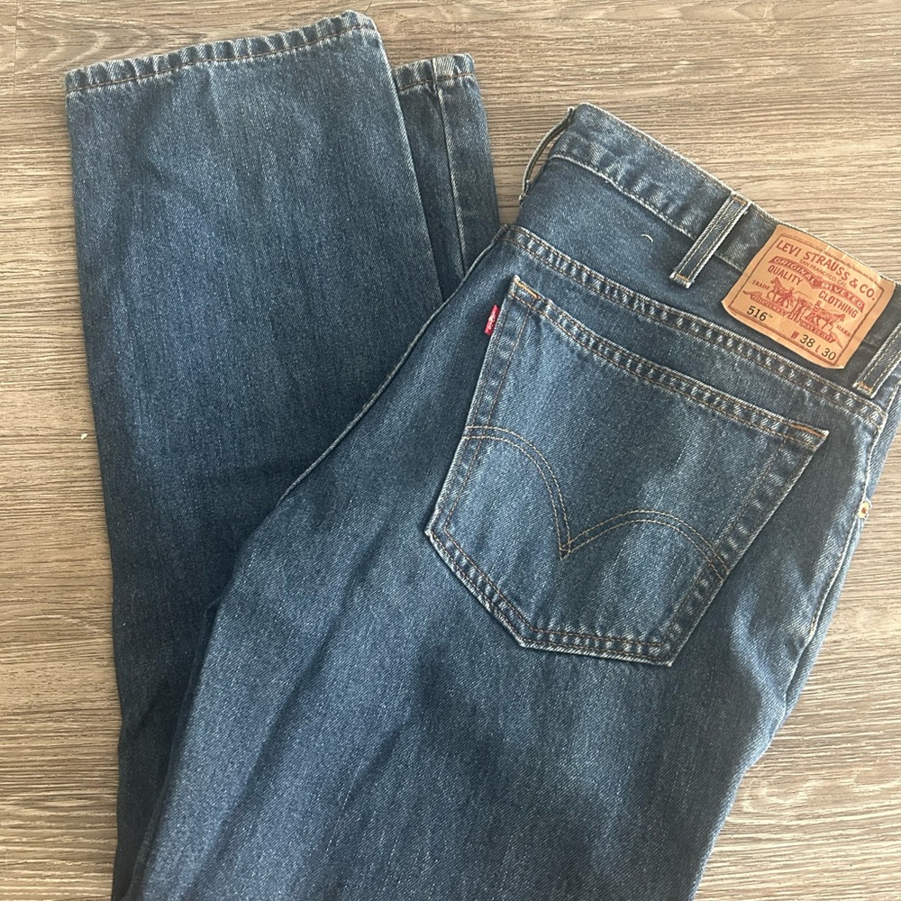 Levi's Men's 516 SlimFit 38x30 Blue Jeans Denim